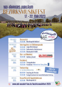 Bezirksmusikfest 2023 der Musikkapelle Nußdorf am Inn